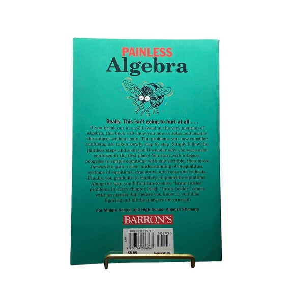 Barron's Painless Ser.: Painless Algebra by Lynette Long (1998, Trade Paperback) - Picture 2 of 4